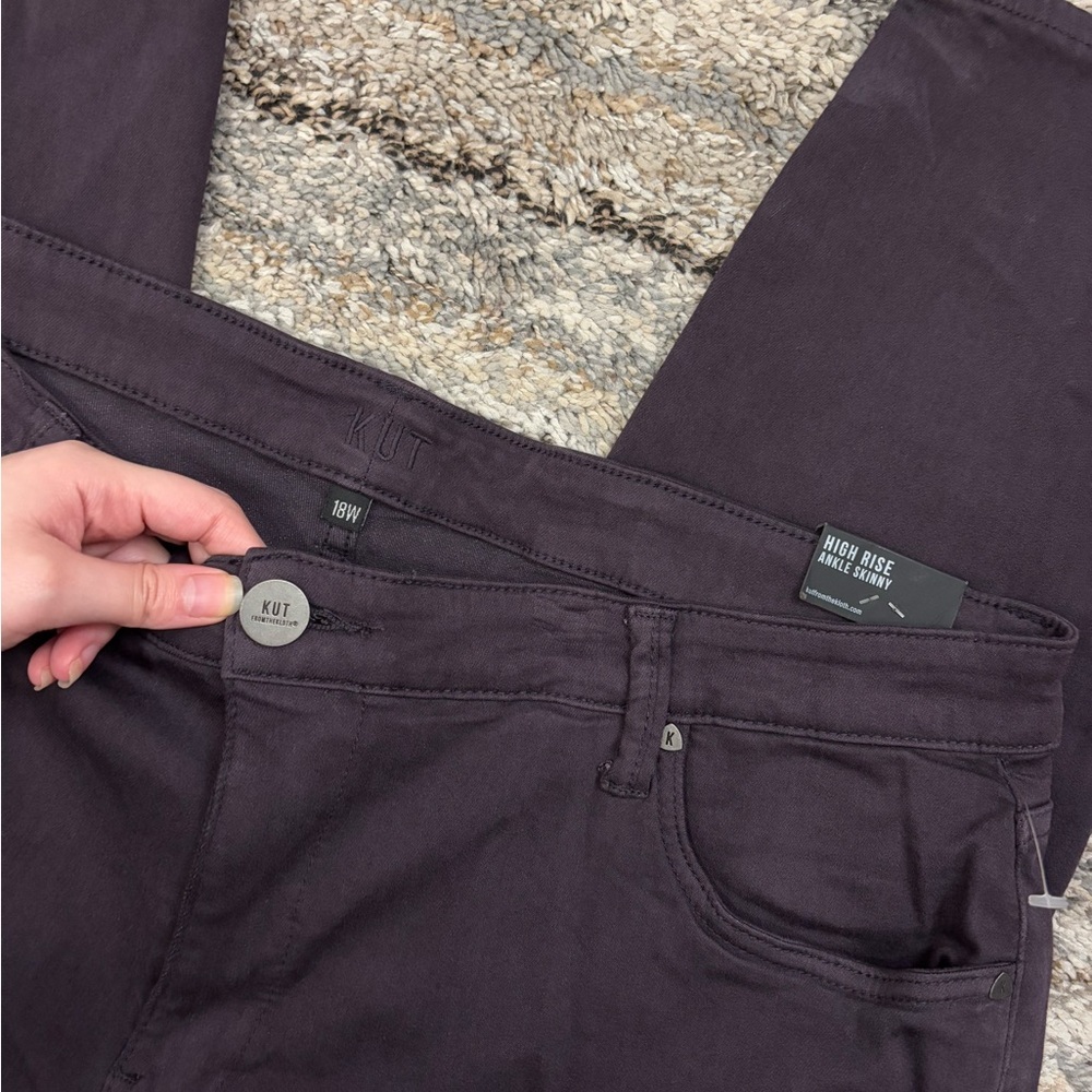 KUT From The Kloth High Rise Ankle Skinny Jeans Sz 18W NWT | KUT Skinny Jeans - - Picture 5 of 14